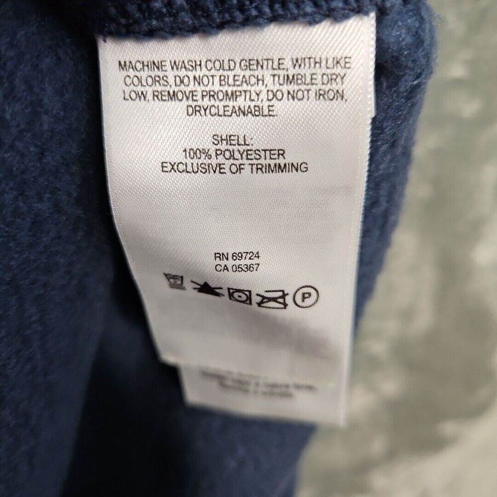 Columbia Men’s 2XL Fleece Zip Vest Navy Blue - Picture 7 of 10